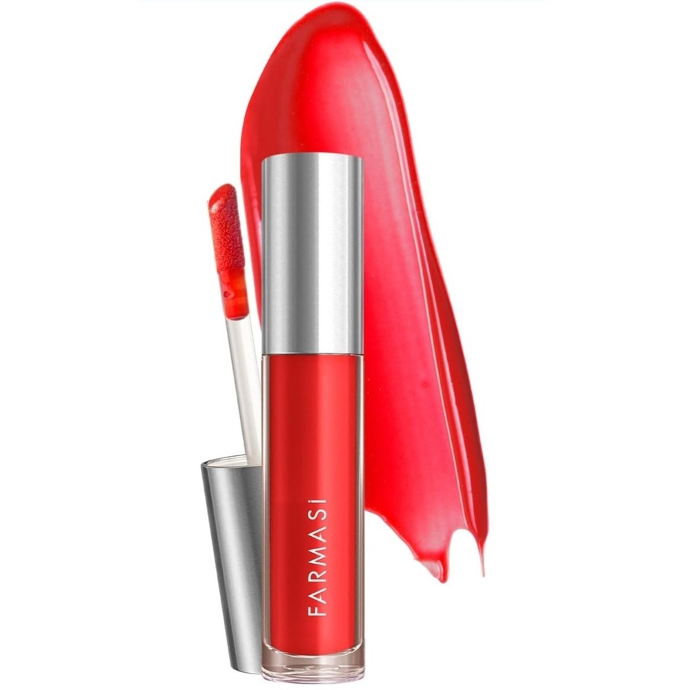 Farmasi Tinted Lip Plumper Fiery 01 NEW In Box, 0.27 fl oz Gloss Red